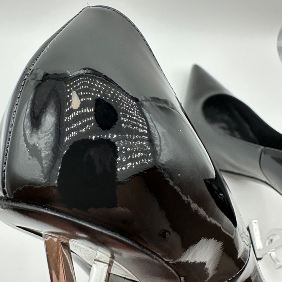 YSL OPYUM pumps black patent chrome heel size 41 with box and bags - Picture 14 of 16